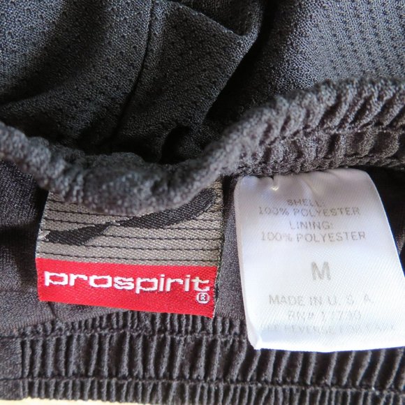 Vintage 90s Y2K Active Running Athletic Shorts M Black Elastic Panty Lined USA - Picture 5 of 6